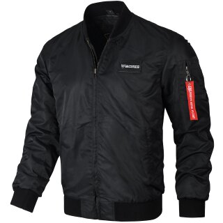 Bores Bomber Motorradjacke schwarz L