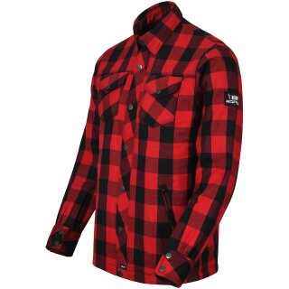 Bores Lumberjack Jacken-Hemd Basic rot / schwarz Herren 2XL