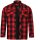 Bores Lumberjack Giacca-camicia basic rosso / nero uomo 4XL