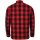 Bores Lumberjack Chaqueta-camisa basic rojo / negro hombres 4XL