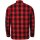 Bores Lumberjack Chaqueta-camisa basic rojo / negro hombres L