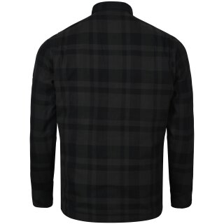 Bores Lumberjack Chaqueta-camisa basic negro / gris oscuro hombres L