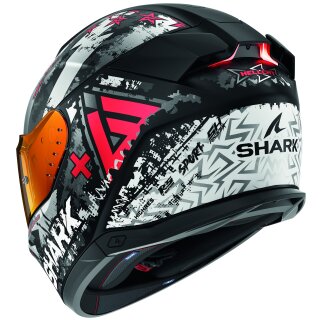 Shark SKWAL i3 Hellcat nero opaco / cromo / rosso M