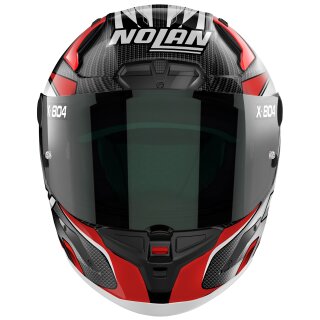 Nolan X-804 RS Ultra Carbon MotoGP carbone / argent / rouge casque intégral L