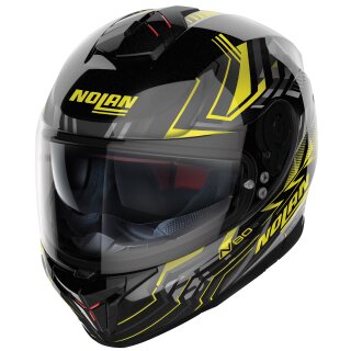 Nolan N80-8 Turbolence N-Com noir / jaune casque...