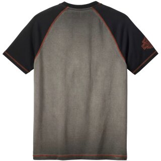 HD T-Shirt Iron Bar Raglan grau / schwarz XXL