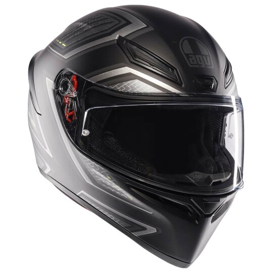 AGV K1 S Casco integrale nero opaco/rosso XXL