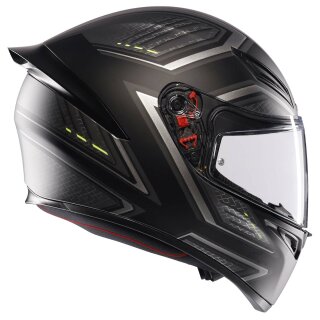 AGV K1 S Casco integrale nero opaco/rosso XXL