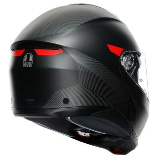 AGV Tourmodular flip-up helmet Frequency matt gunmetal/red