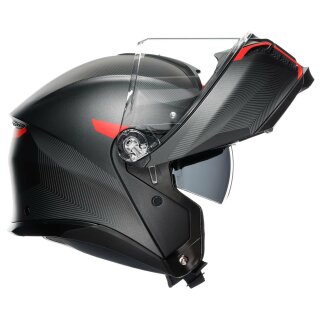 AGV Tourmodular flip-up helmet Frequency matt gunmetal/red