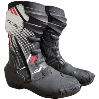 TCX S-TR1 Air Stivali da moto nero / bianco / rosso uomo 48