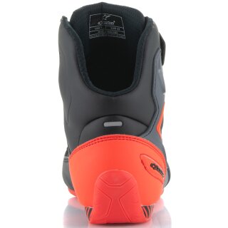 Zapatillas de moto Alpinestars Faster-3 negro / gris / rojo fluo