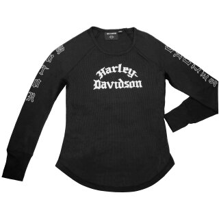 HD Ladies&acute; Authentic Longsleeve Rib Top Black