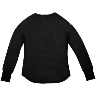 HD Authentic Longsleeve Rib Top Noir Femme