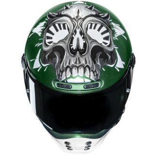 HJC V10 Crania MC4 - Casco Integral verde / blanco