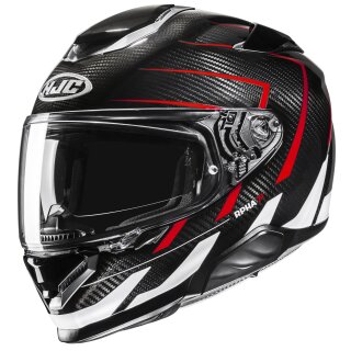 HJC RPHA 71 Carbon Cano MC1 Casco Integrale nero / rosso