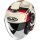 HJC i40N Casco Jet - Velu MC1 Blanco / Rojo / Negro