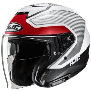 HJC i31 Casco Jet - Tevis MC1SF Rojo / Blanco