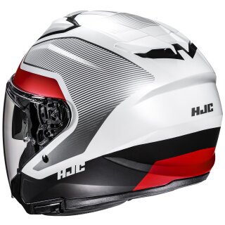 HJC i31 Casco Jet - Tevis MC1SF Rosso / Bianco