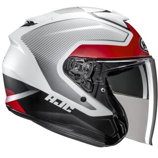 HJC i31 Casco Jet - Tevis MC1SF Rojo / Blanco