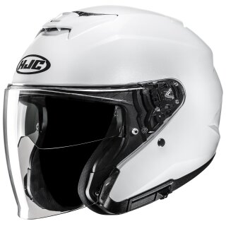 HJC i31 Casque Jet - Solid Pearl White