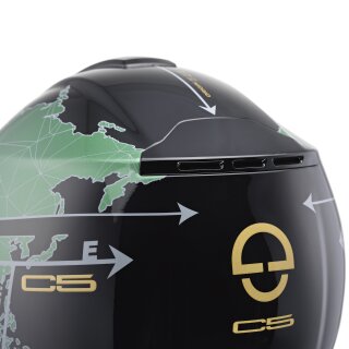 Schuberth C5 Casco modulare - Globe Green