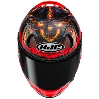 HJC RPHA 12 Casque Intégral - Diablo Blizzard MC1 Rouge / Noir L