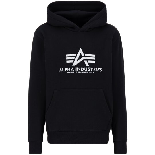 Alpha Industries Basic Hoody Carbon Nero / Argento