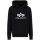 Alpha Industries Basic Hoody Carbon Nero / Argento 2XL