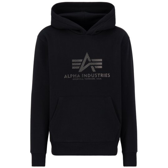 Alpha Industries Basic Hoody Carbon Nero / Nero 2XL