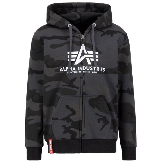 Alpha Industries Basic Zip Hoody Camo Black Camo XL