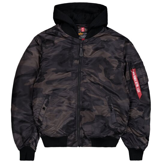 Chaqueta bomber Alpha Industries MA-1 ZH Espalda EMB Camo Camo / Negro