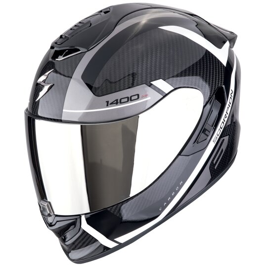 Scorpion Exo-1400 Evo II Carbon Air Enko Casco Integral Negro / Plata / Blanco