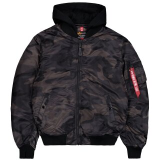 Alpha Industries Giacca bomber MA-1 ZH Back EMB Camo Nero / Camo 3XL