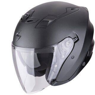 Scorpion Exo-Z1 Solid Casco Jet - Nero Perla Opaco