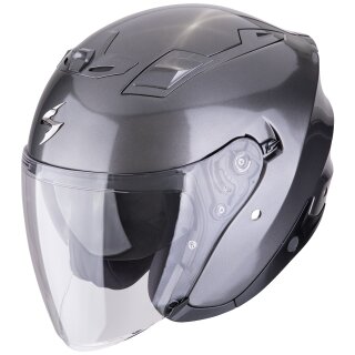 Scorpion Exo-Z1 Solid Casco Jet - Grigio Metallizzato