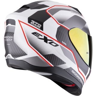 Scorpion Exo-520 Evo Air Lena Casco Integral Blanco / Plata / Rojo