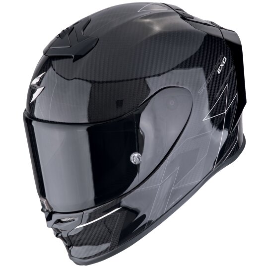 Scorpion Exo-R1 Evo Carbon Air Cynergy Integralhelm Schwarz / Weiss