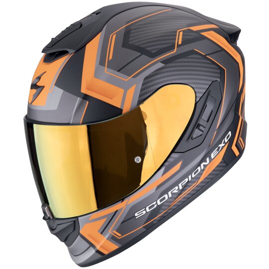 Scorpion Exo-1400 Evo II Air Linart Casco Integral Negro mate / Naranja