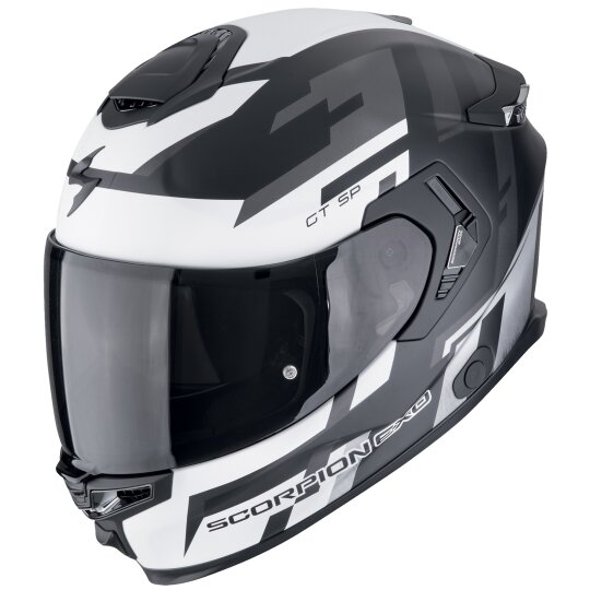 Scorpion Exo-GT SP Air Tornado Casco Integral Negro Mate / Plateado