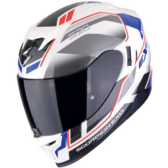 Scorpion Exo-520 Evo Air Lena Casco Integral Blanco Perla / Azul