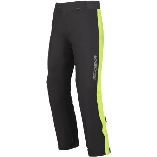 Modeka Hydroflex Textilhose Schwarz / Gelb