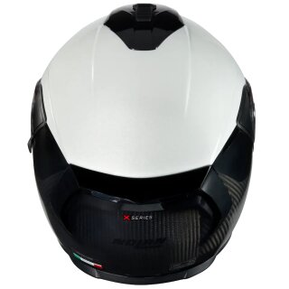 Nolan X-903 Ultra Carbon Verniciatura Speciale N-Com Casco Integrale in Carbonio Nero / Bianco