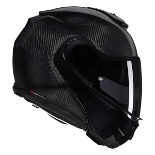 Nolan X-1005 Ultra Carbon Puro N-Com Casco Modulare Nero