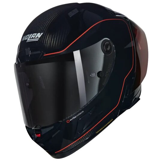 Nolan X-804 RS Ultra Carbon Asso Di Picche Integralhelm Schwarz / Rot