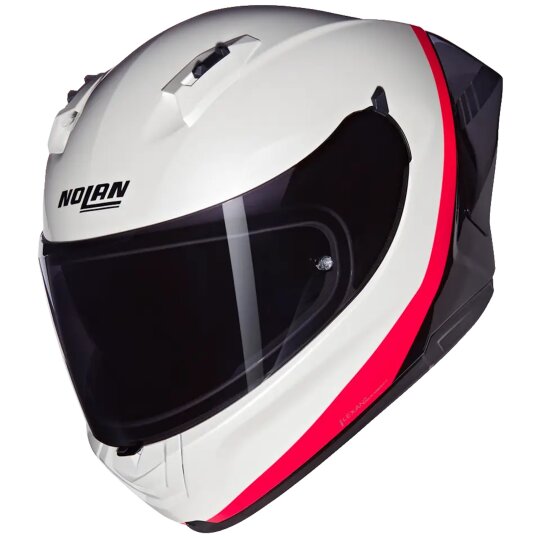 Nolan N60-6 Sport Verniciatura Speciale N-Com Casque Intégral Noir / Blanc / Rouge