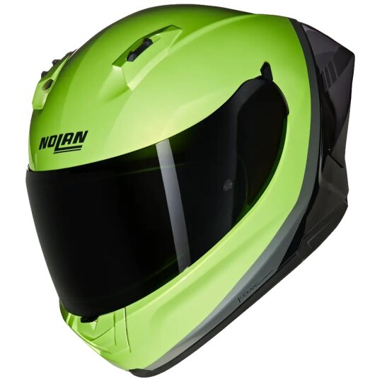 Nolan N60-6 Sport Verniciatura Speciale N-Com Casco Integrale Nero / Verde