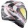 Scorpion Exo-520 Evo Air Lena Casco Integral Blanco / Plata / Rojo M