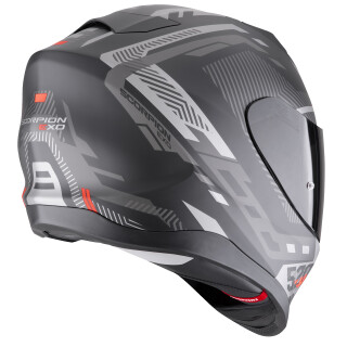 Scorpion Exo-520 Evo Air Ranka Casco Integral Negro / Plata / Rojo L