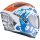 Scorpion Exo-JNR The4elements Casco Integrale Bianco / Blu / Arancione L